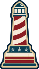patriotic lighthouse