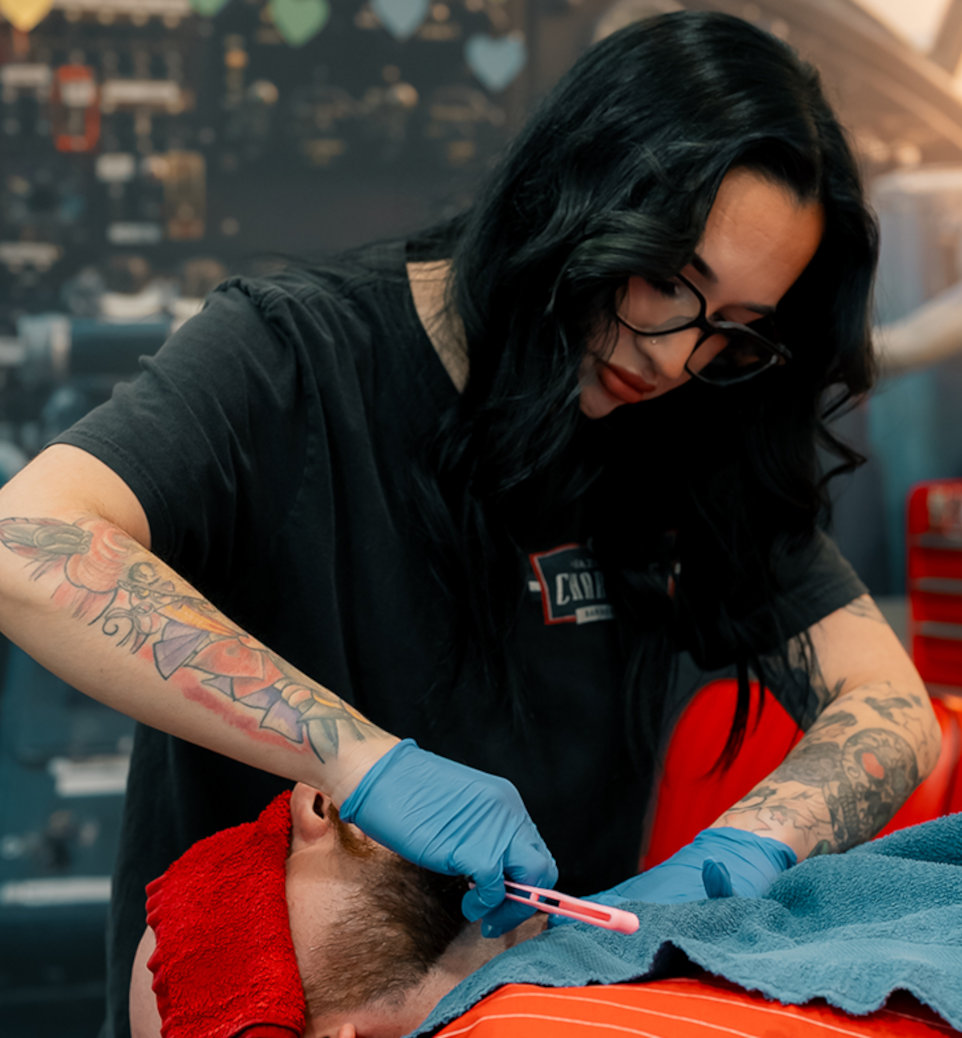 visit our barbershop on Golden Triangle Blvd.
