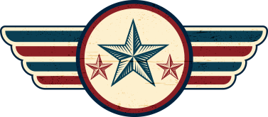 star with wings emblem